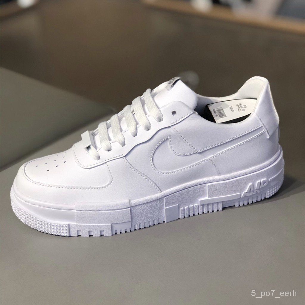 Nike Air Force 1 Pixel 像素解構af1 全白空軍一號像素結構ck6649 100 蝦皮購物