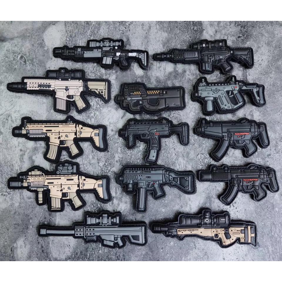 Fool Snow Wolf 巴雷特m82 M82a1 Pvc Patch 塑膠背章臂章背面魔鬼沾 蝦皮購物