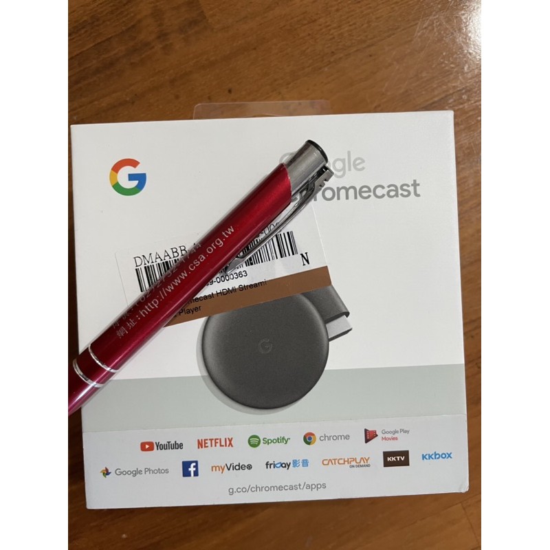 Google chromecast 三代 聯強公司貨（9成8新）