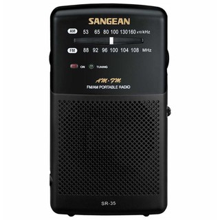 SANGEAN山進二波段調頻 / 調幅 掌上型收音機 SR-35