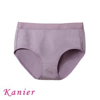 【Kanier卡妮兒內衣】素色素面款簡約輕著涼感有機棉．運動配褲(芋/黑)(L / XL)