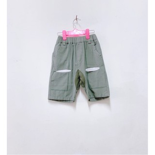 『🔅現貨在台 24h寄出🔅 ETS童裝』5-8歲春夏秋季兒童軍綠色韓板短褲
