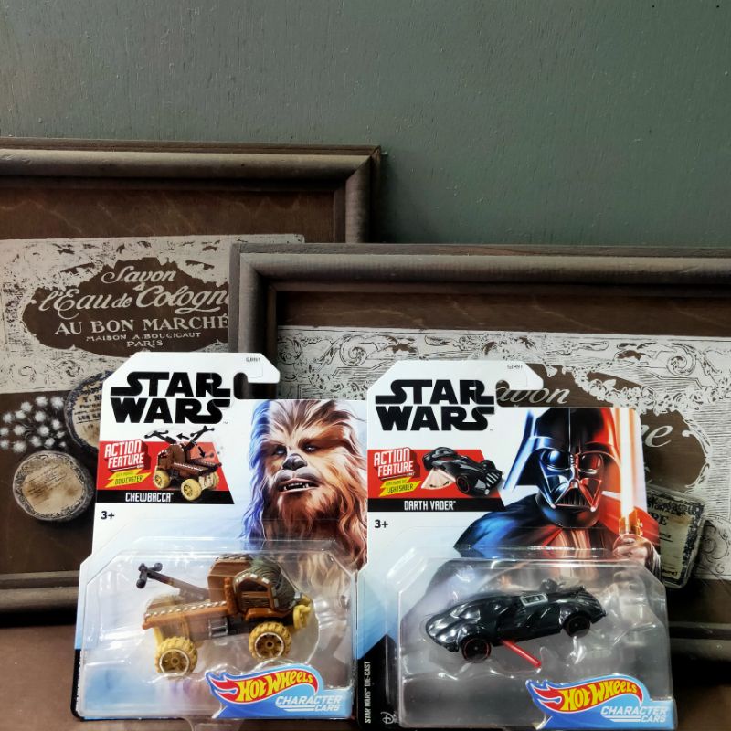【福利品】HOTWHEELS 風火輪紙卡變色不完美  Star Wars星際大戰電影主要角色合金小車 STAR WARS