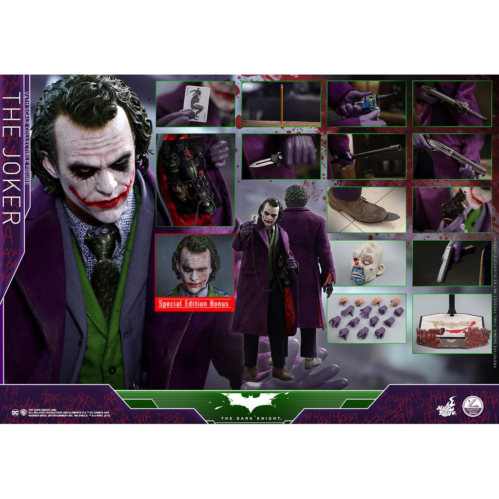 野獸國 Hot Toys – QS010 –【 蝙蝠俠 黑暗騎士 】 1/4比例 小丑 The Joker 非 DX11