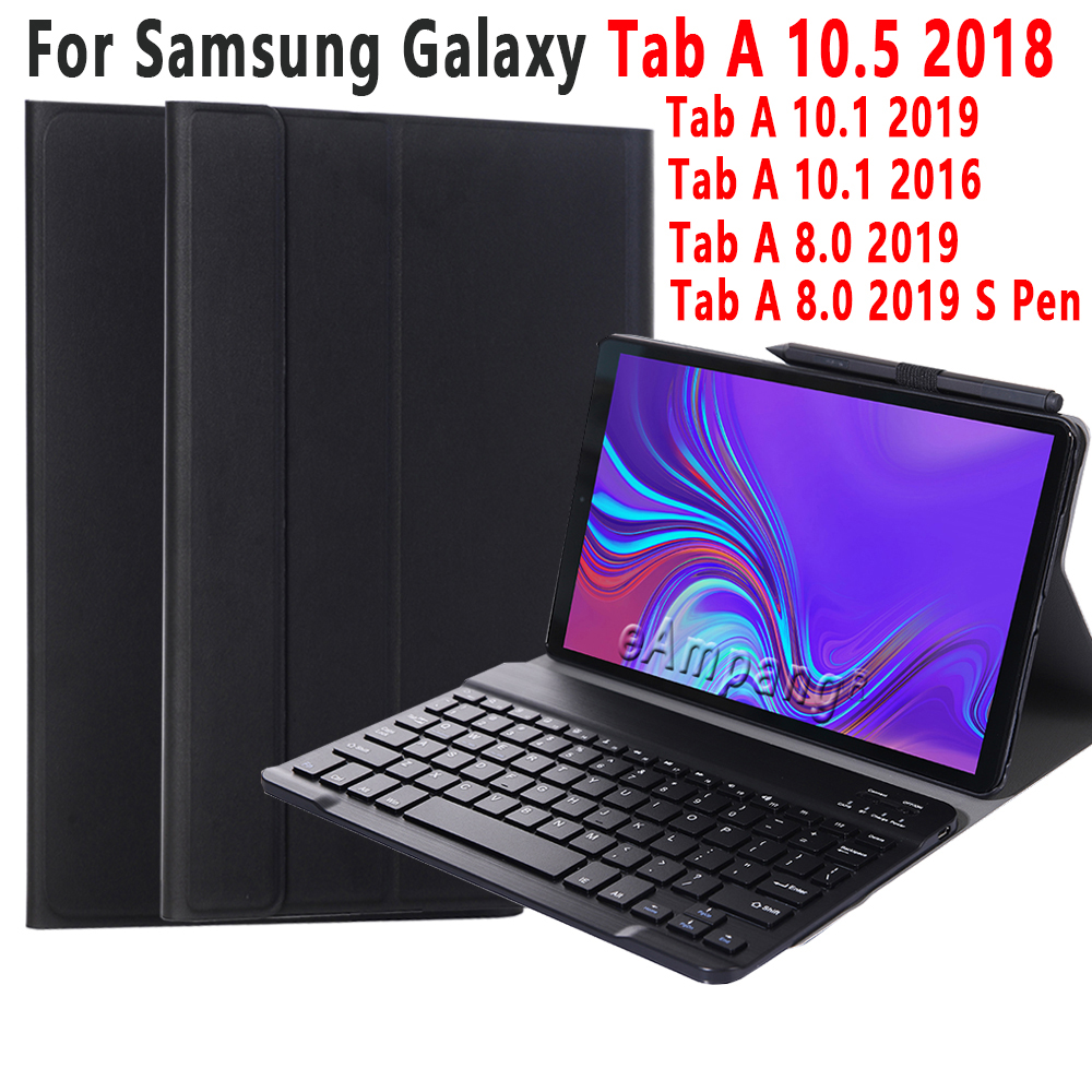 適用於三星Galaxy Tab A8 8.0 2019 10.1 A6 2016 10.5 2018 T290鍵盤保護套