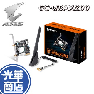 【現貨熱銷】GIGABYTE 技嘉 GC-WBAX200 AX 雙頻 2dBi可拆天線 藍牙5.0 無線網路卡 公司貨