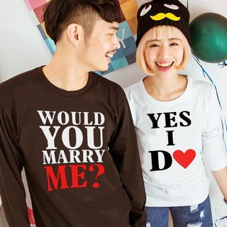 ◆快速出貨◆MIT台灣製．客製化．純棉長T．長袖-Marry me? Yes I do【YL0132】艾咪E舖