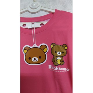 全新 童裝拉拉熊 7-11 吸濕 速乾 排汗 短袖T恤 上衣-140公分 粉紅