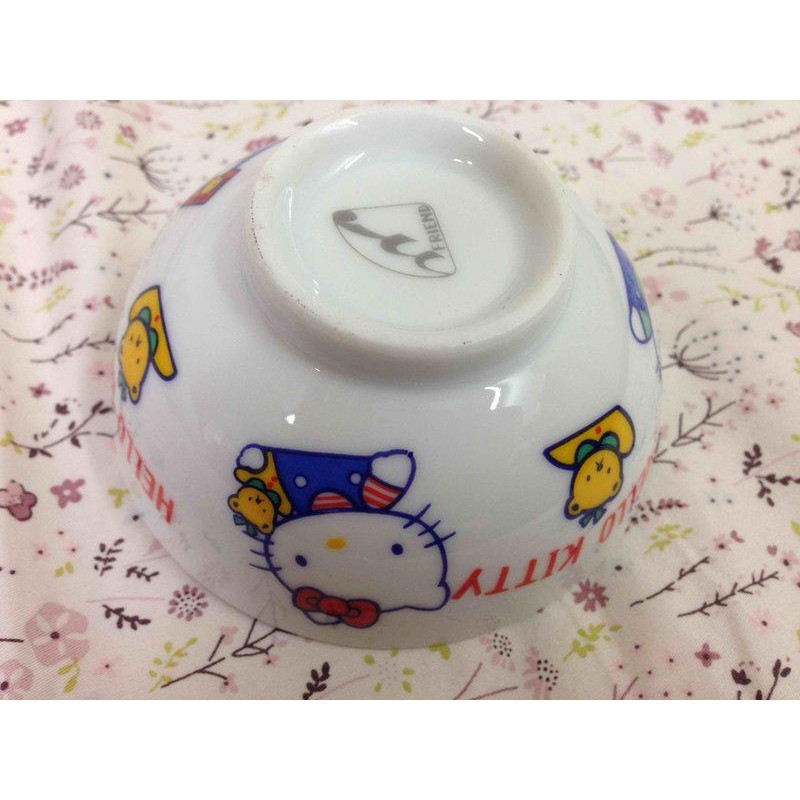 ＜采芳小舖＞Hello Kitty,凱蒂貓,sanrio,1989 瓷碗9