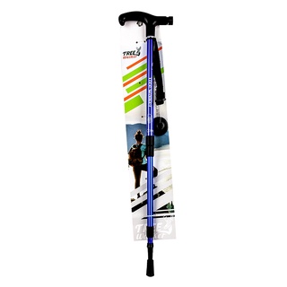 Treewalker 多功能帶燈登山杖-顏色隨機 52-110cm 1PC個 x 1【家樂福】