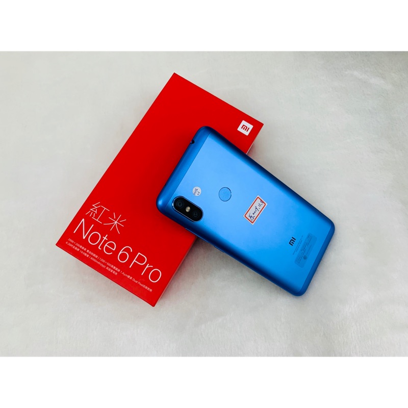 🌐全亞洲通訊❗️極新二手❗️紅米Note 6 pro藍色 完全無傷 保固內