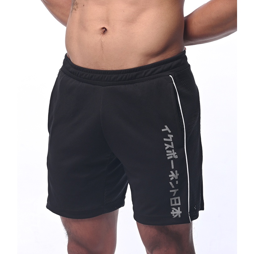 JPN CoolTech 高校体育祭 超透氣運動短褲(黑+灰色) H60W0102A