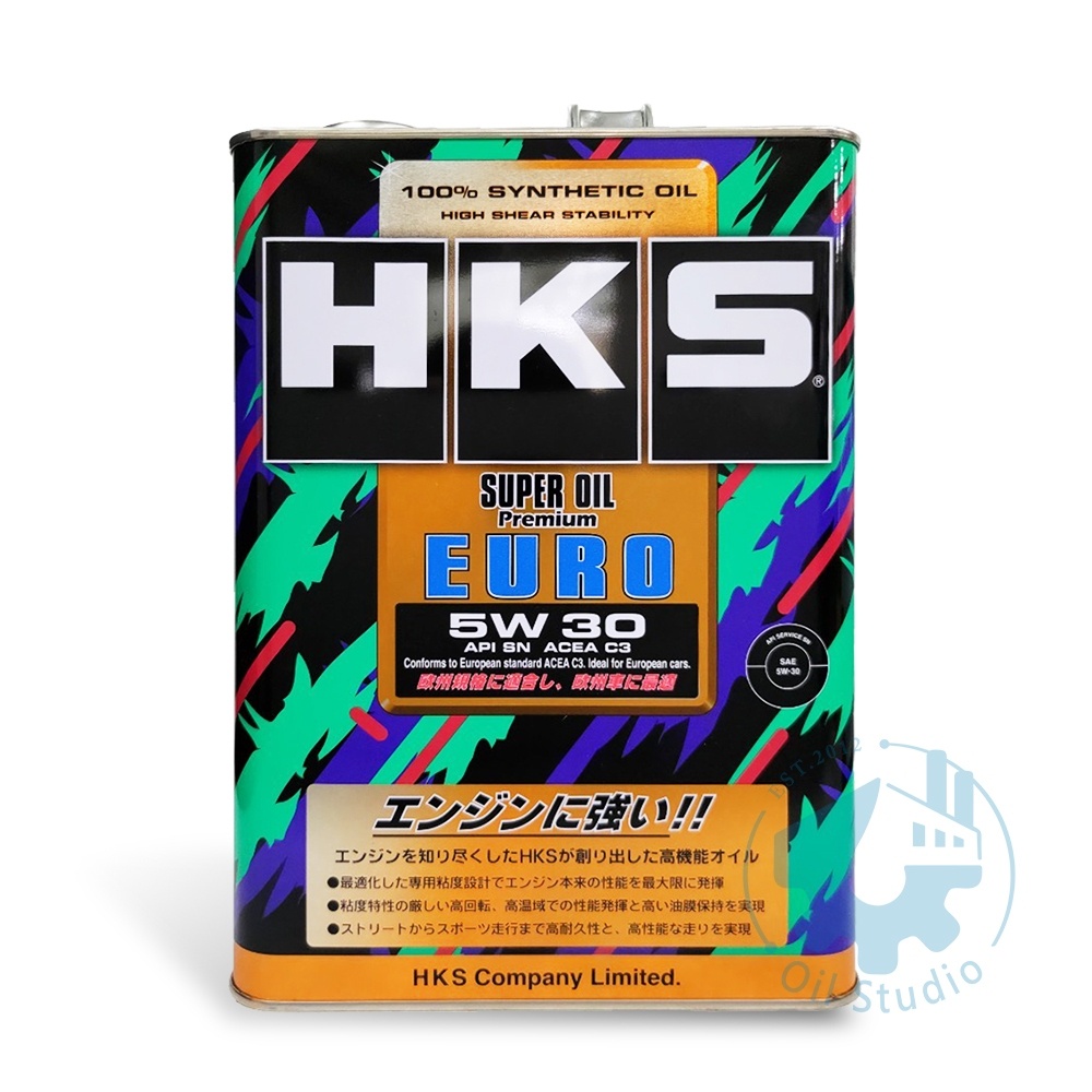 《油工坊》HKS SUPER OIL PREMIUM EURO 5W30  頂級 全合成 機油 渦輪 歐系車