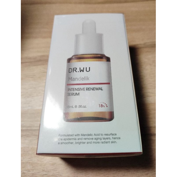 DR.WU達爾膚 杏仁酸亮白煥膚精華18% 15ml 黃金濃度 全新可集點