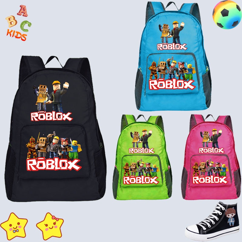 Roblox 兒童背包袋背包背包卡通書包兒童女孩男孩
