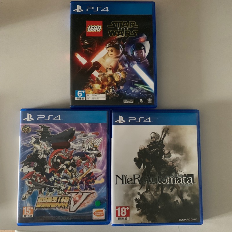 3片一組 二手 PS4 遊戲片 尼爾自動人形/超級機器人大戰V