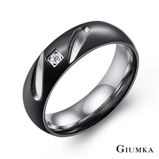 GIUMKA鋼戒指情侶對戒生日禮物推薦 MR03033 珍愛 單個價格