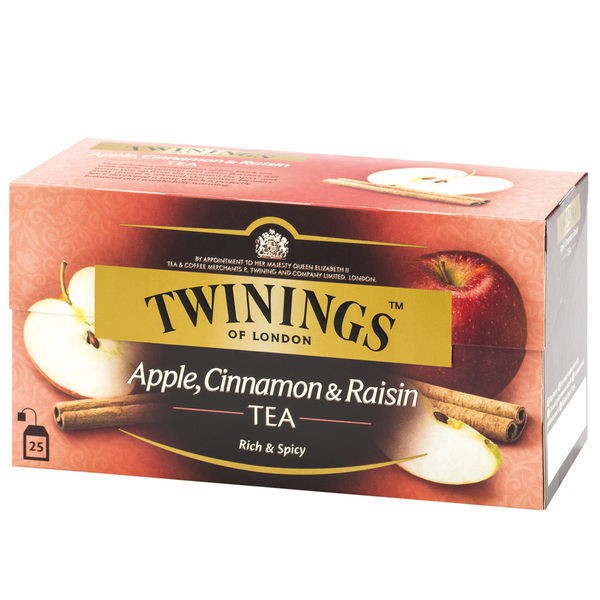 英國唐寧茶 TWININGS-異國香蘋茶包 APPLE,CINNAMON&amp;RAISIN 2g*25入-【良鎂咖啡精品館】