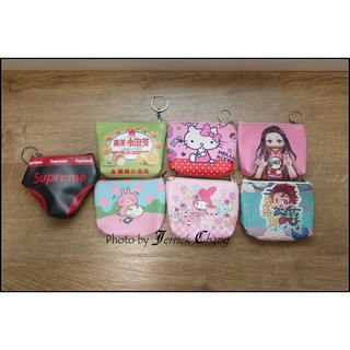 [JERRICK的賣場] - (夾娃娃機戰利品) 零錢包 鬼滅之刃 Hello Kitty 美樂蒂 卡娜赫拉 義美小泡芙