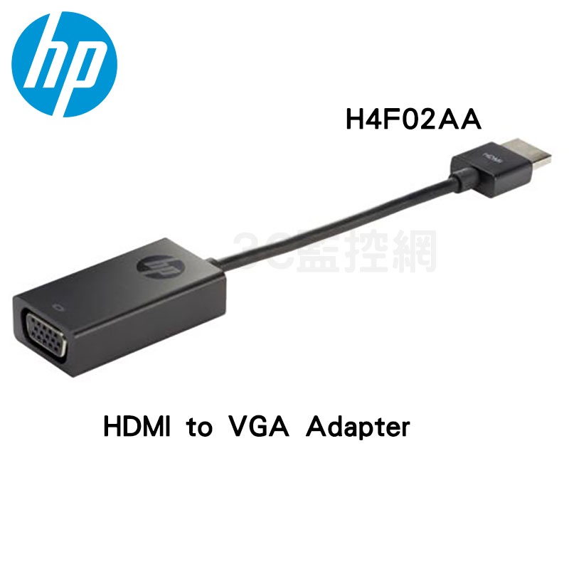 HP 惠普 H4F02AA HDMI to VGA Adapter 配接卡 轉接器 轉接線 筆電 桌機