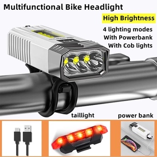 自行車頭燈 3LED 迷你 Usb 充電自行車前燈 山地自行車燈 超亮自行車大燈 手電筒