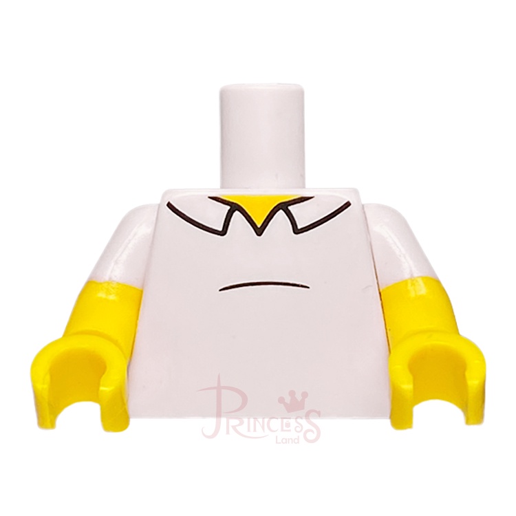 公主樂糕殿 LEGO 樂高 71016 辛普森 身體 短袖 POLO衫 白色 973pb1670c01 A196
