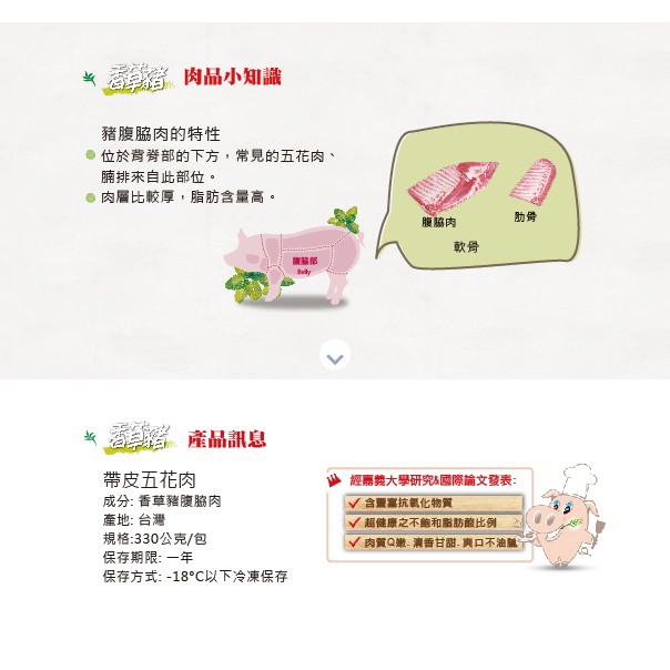 香草豬附皮五花肉330g 蝦皮購物