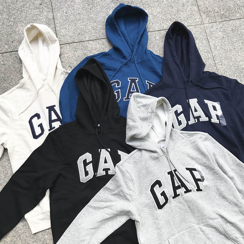 GAP 帽T 大學帽T 男版 黑 灰 深藍 米白 藏青藍 大LOGO 情侶 帽T 內刷毛