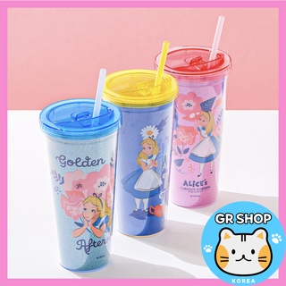 [DAISO 韓國] 💗迪士尼公主💗 公主愛麗絲稻草冷不倒翁 650ml / 廚具餐具冷杯冰杯