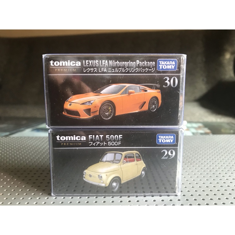 TOMICA 黑盒雙車組 LEXUS LFA30號/FIAT 500F 29號 日版