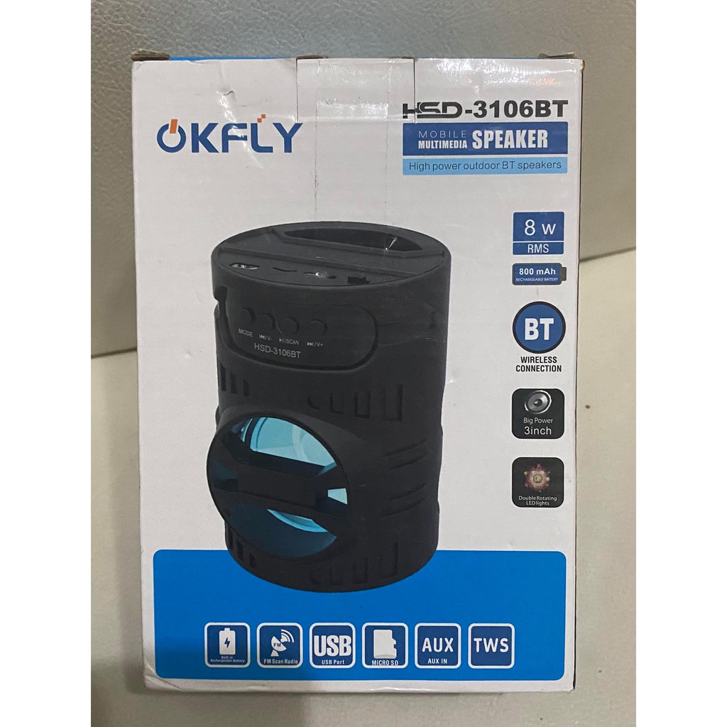 OKFLY HSD-3105BT藍牙喇叭BLUETOOTH可串聯TWS