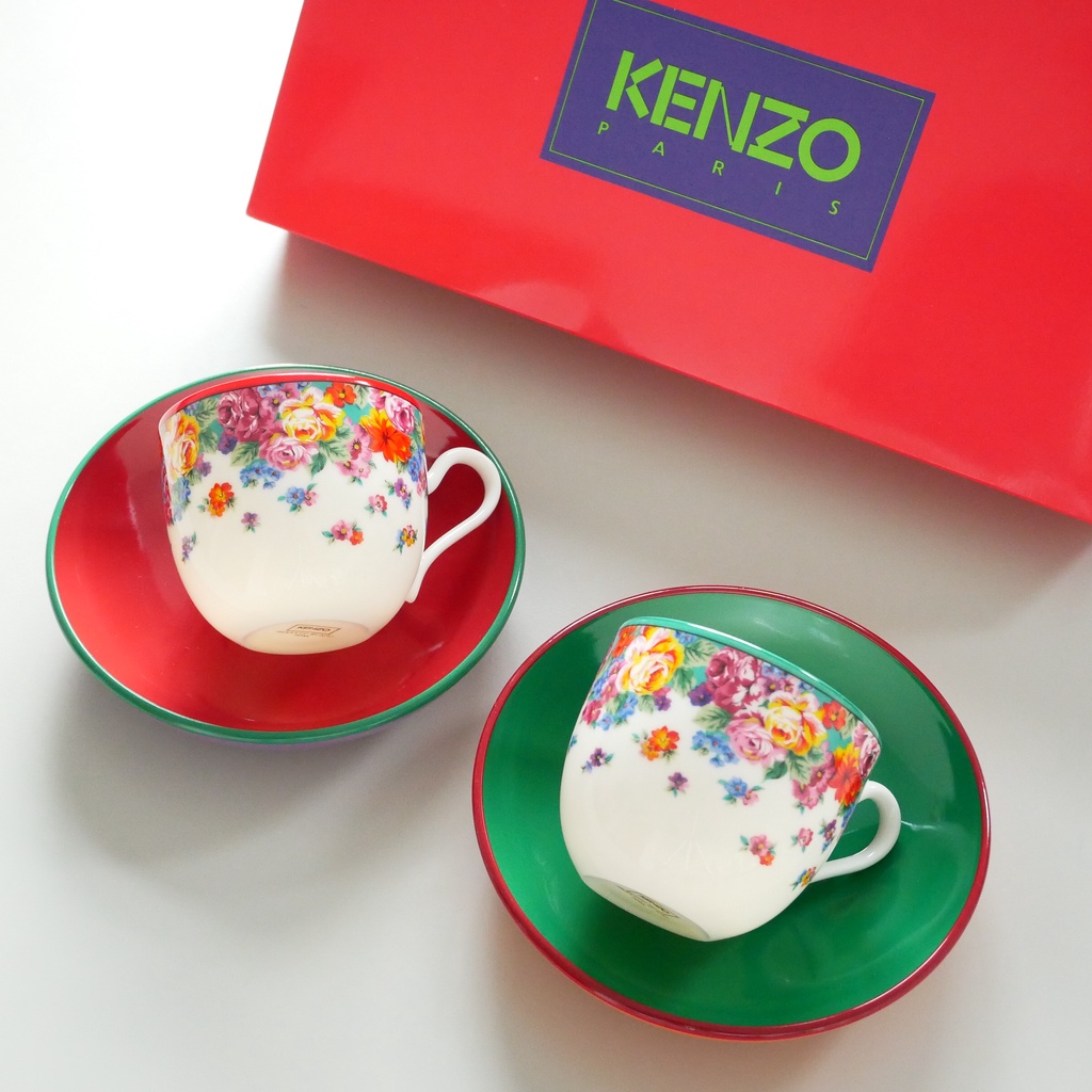 KENZO 日本製 ファンタジア 幻想曲 ペアーコーヒーセット咖啡杯組