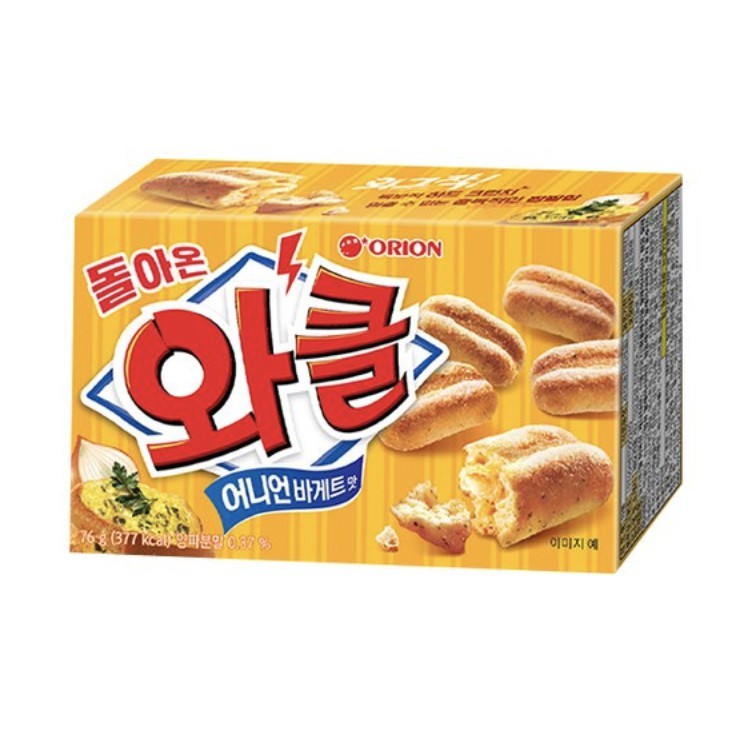 🇰🇷韓國零食🇰🇷【新上市】ORIO好麗友  回來的！ 迷你大蒜麵包餅乾【9670韓國零食代購】