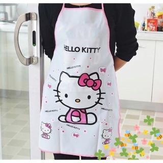 Hello Kitty 凱蒂貓 造型圍裙 廚房圍裙 工作圍裙 防油 防水