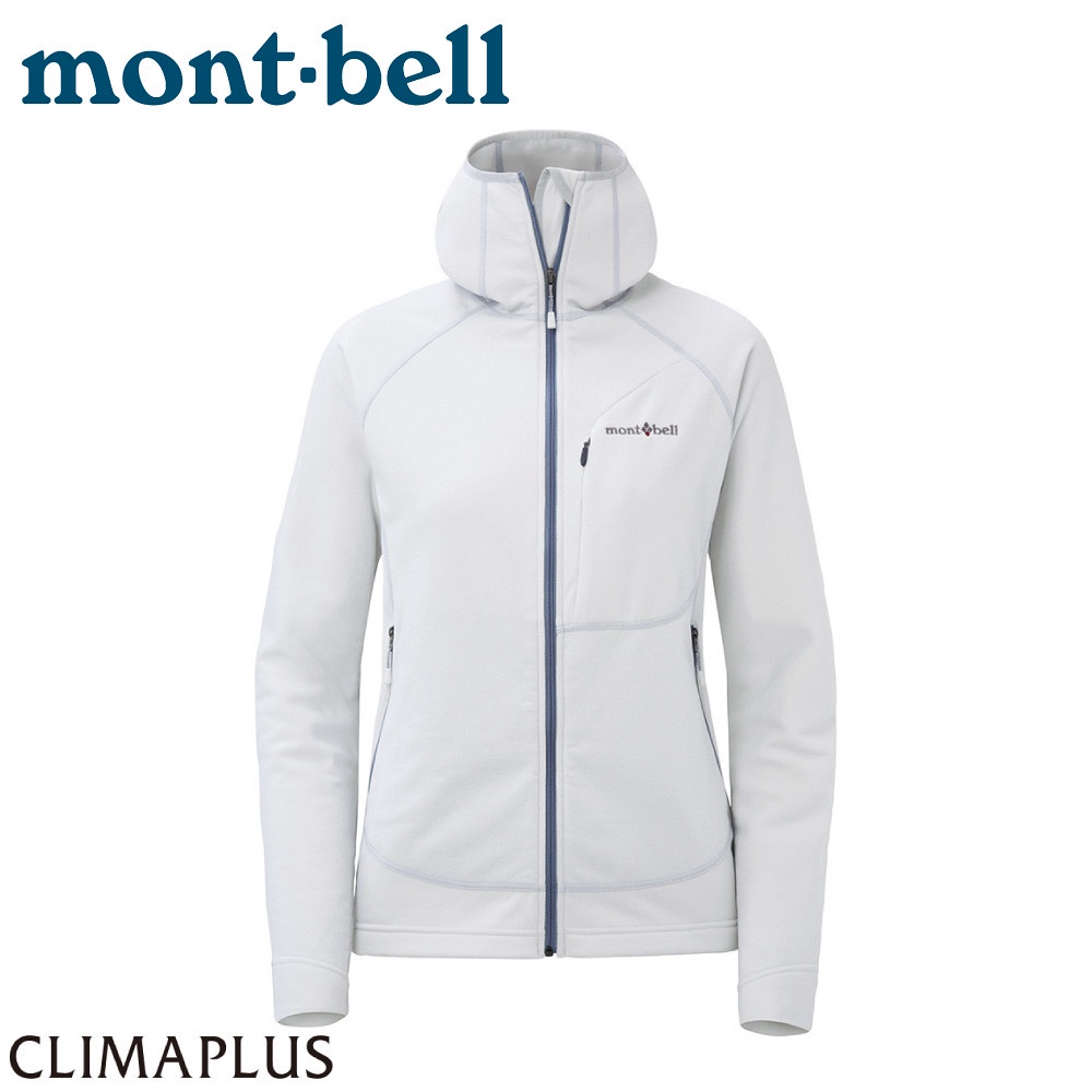【Mont-Bell 日本 女 TRAIL ACTION PK連帽外套《冰白》】1106543/連帽外套/連帽夾克