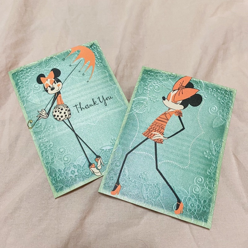 【現貨】美國Hallmark Disney米妮復古卡片（絕版品）-共兩款