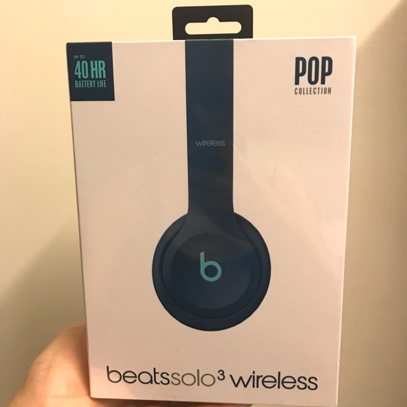 (全新）Beats Solo3 wireless pop-blue 無線藍牙耳機 apple2019年產