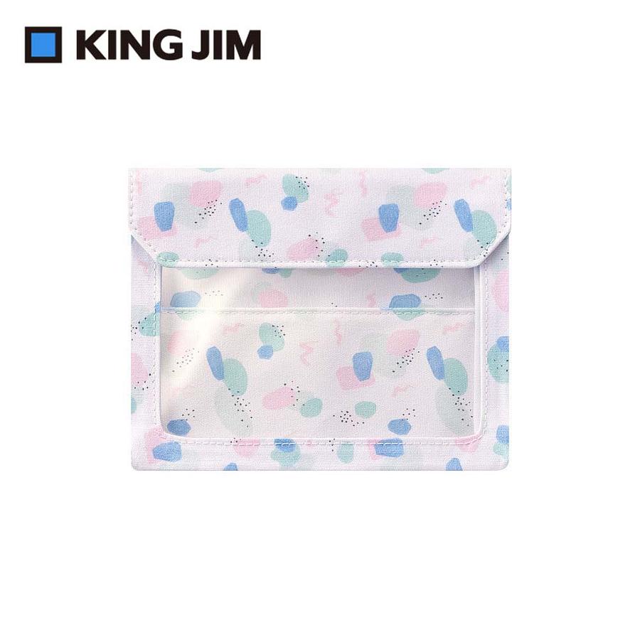KING JIM FLATTY WORKS多用途帆布收納袋/ 色塊限定款/ A6/ 5460-L102 eslite誠品