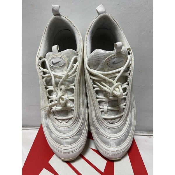 二手NIKE AIR MAX 97 男鞋 全白