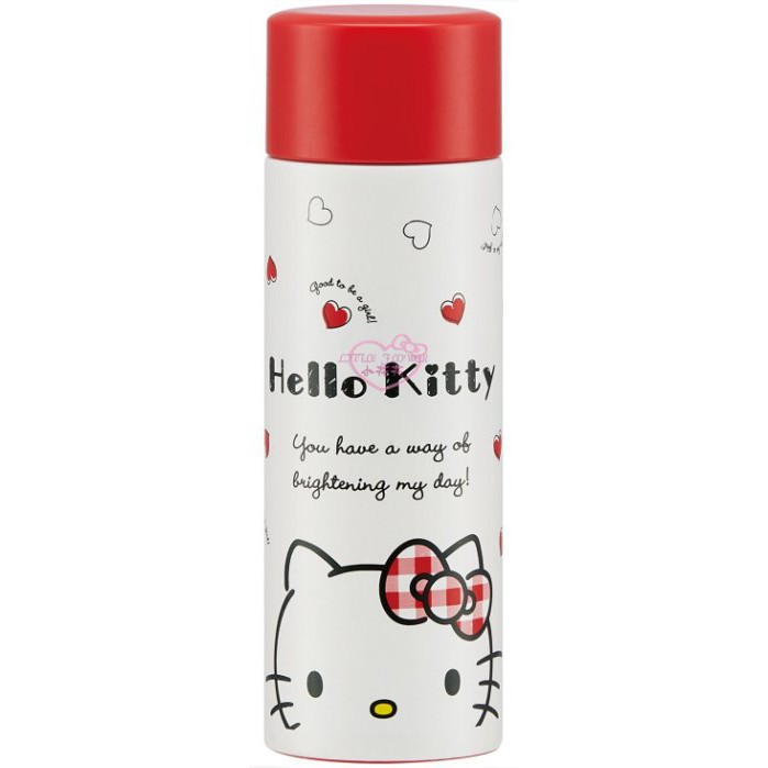 ♥小花花日本精品♥Hello Kitty Skater 不鏽鋼保溫瓶 口袋瓶 體積小方便攜帶 耐高溫11608509
