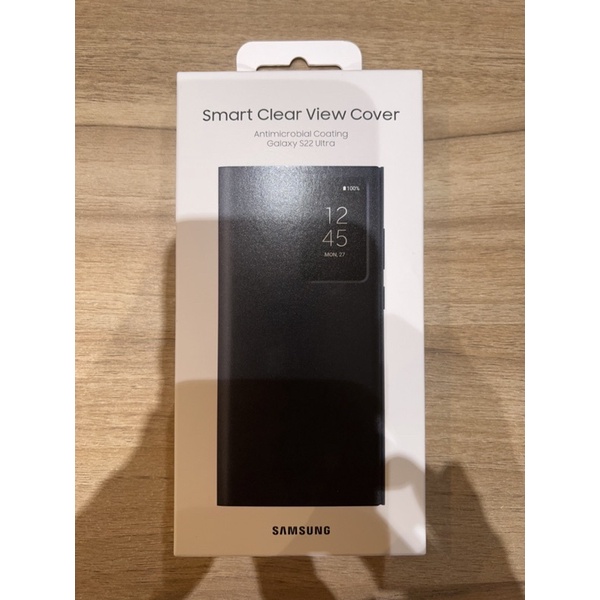 三星 Samsung Galaxy S22 Ultra透視感應皮套（黑）
