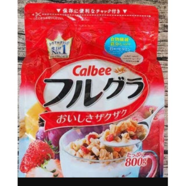 [預購] Calbee 水果麥片 原味 800g