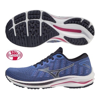 夠便宜 MIZUNO RIDER 25 WAVEKNIT 寬楦 女慢跑鞋 避震 J1GD217702