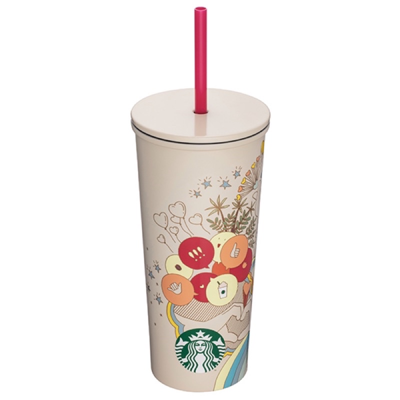 Starbucks歡樂連線不鏽鋼TOGO冷水杯 (16oz) 473毫升