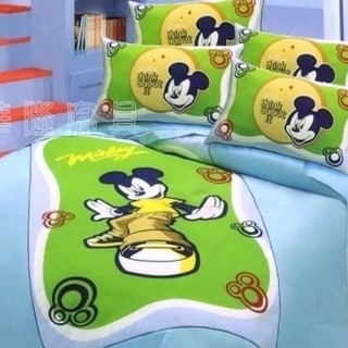 出清特惠~正版卡通單人薄被套/被單【迪士尼Disney 米奇】臺灣製造MIT 可愛大版圖案~華隆寢飾
