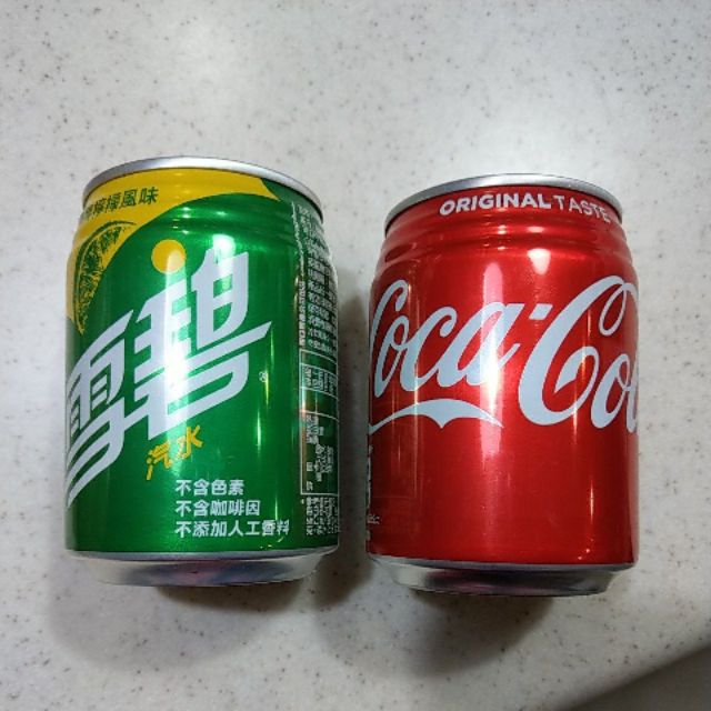 雪碧250ml+可口可樂250ml(效期最新)2罐一起賣