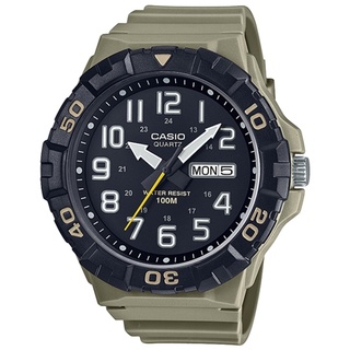 CASIO卡西歐 卡其米 運動型指標錶款 星期日期顯示窗 MRW-210H-5AV/52.6mm