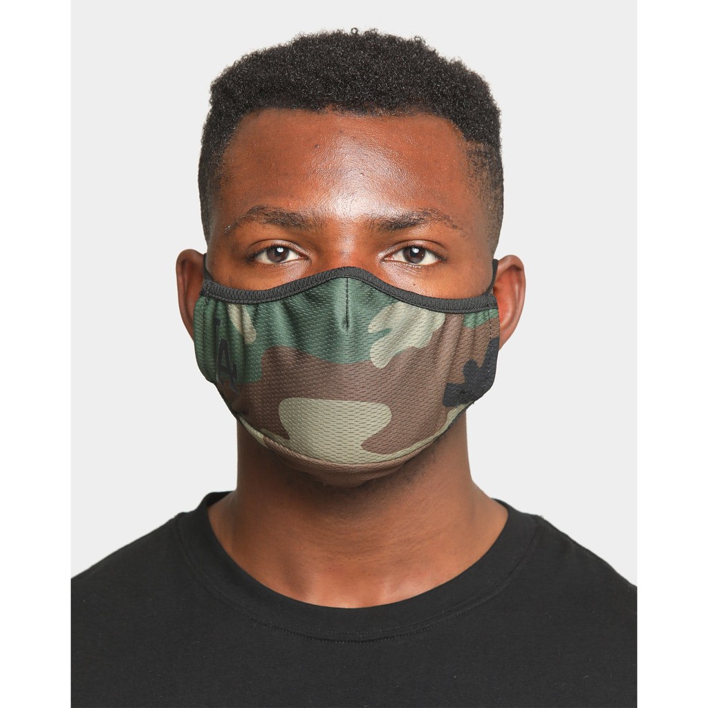 New Era x MLB LA Dodgers mask  Camo 洛杉磯道奇迷彩口罩附小白布非醫療僅供一般使用
