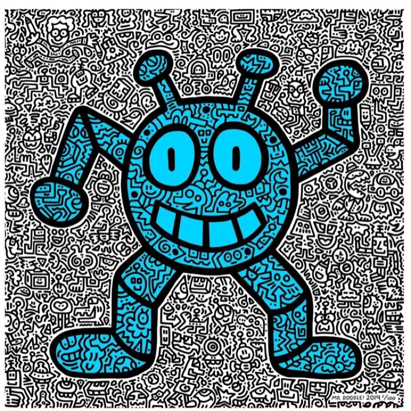 Mr Doodle 限量版畫限量100版 蝦皮購物