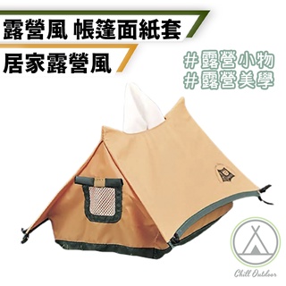 [桃園/新北店面24H出貨]帳篷露營面紙盒 衛生紙盒 紙巾盒 DIY 帆布 折疊 車用 儲物盒 衛生紙 露營美學